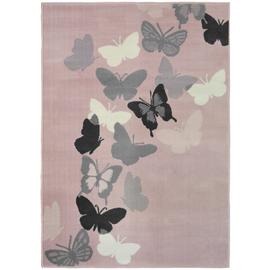 Homemaker Butterfly Short Pile Rug - Pink
