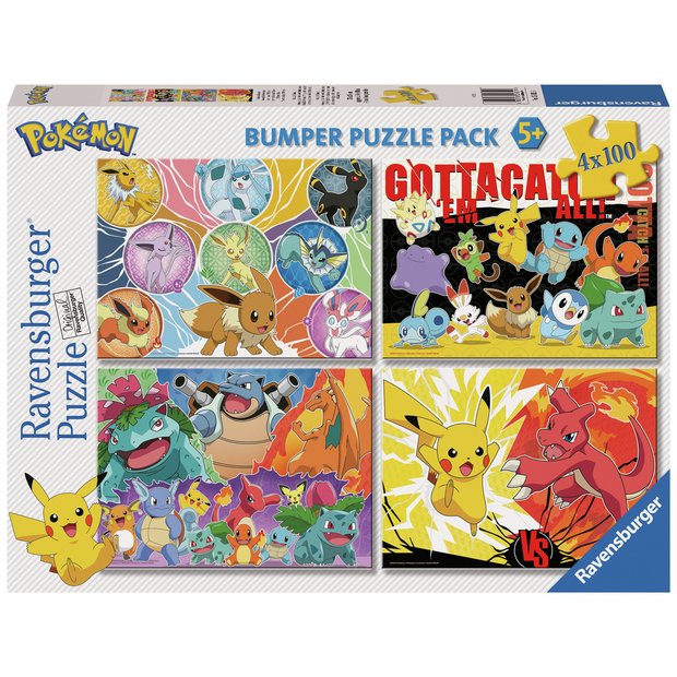 Buy Pokemon 4 x 100 Piece Jigsaw Puzzle, Jigsaws and puzzles