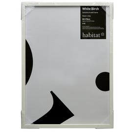 Habitat Birch Metal White Picture Frame - White - 74x54cm
