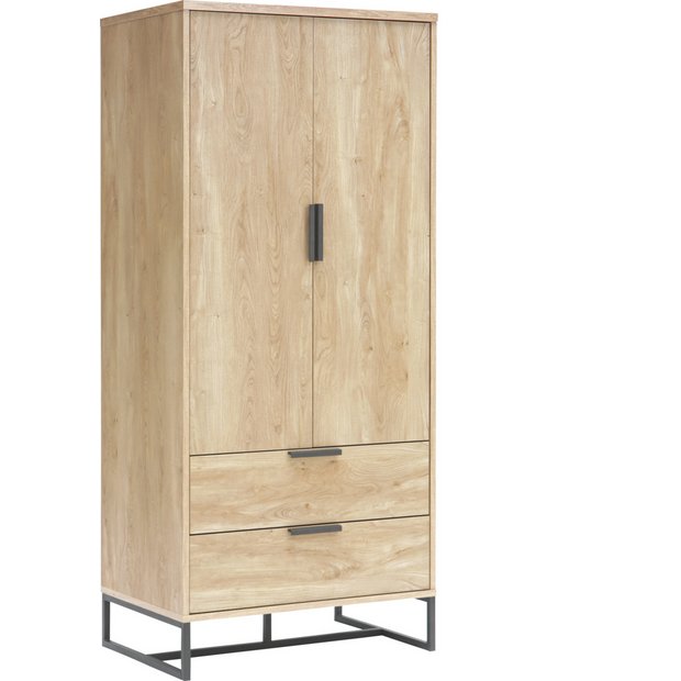 Buy Argos Home Nomad 2 Door 2 Drawer Wardrobe Light Oak