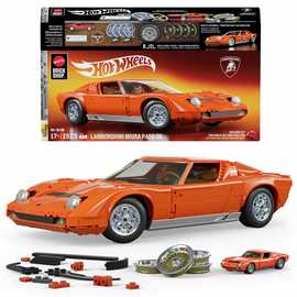 Hot Wheels '71 Lamborghini Miura P400 SV Building Toy Kit, for Collectors