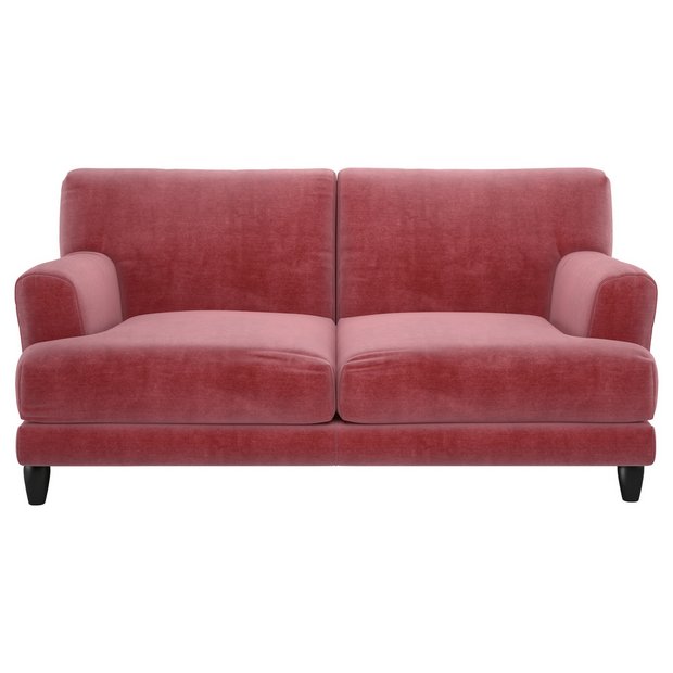 Dusty pink deals 2 seater sofa