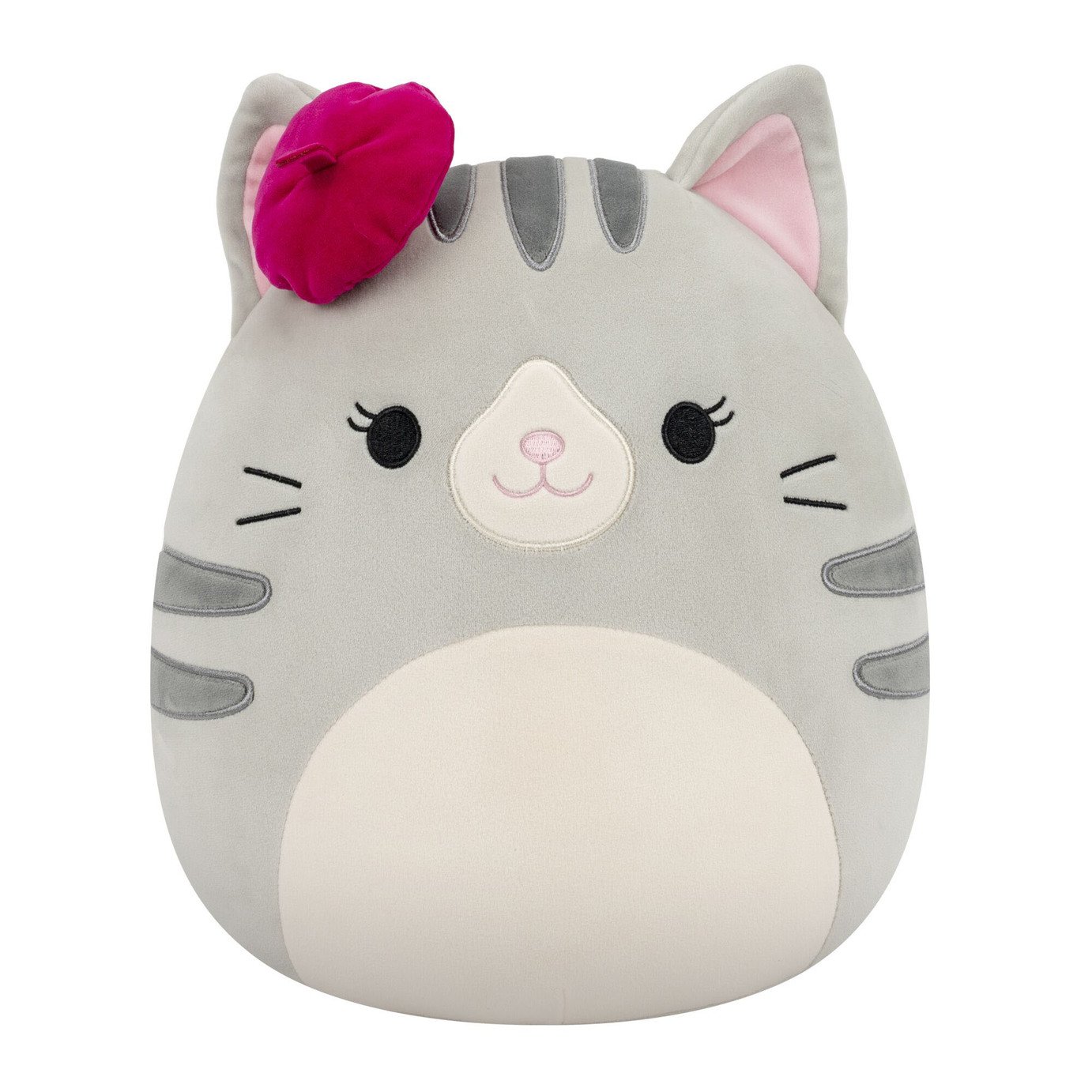 Squishmallows Original Tally the Grey Cat with Beret 12 Inch Plush Toy