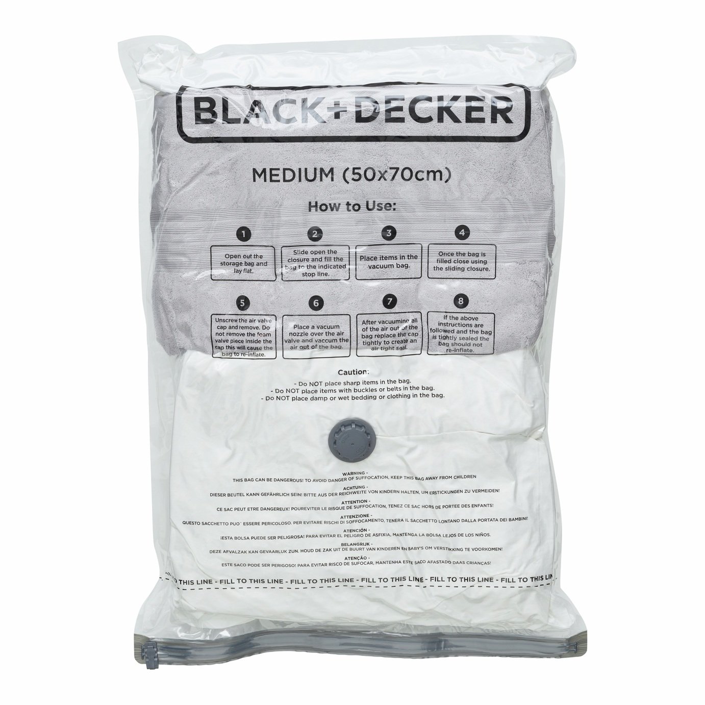 Black + Decker Medium Vacuum Storage Bag - Pack of 3