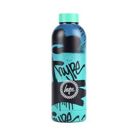 Hype Graffiti Print Teal Stainless Steel Bottle - 500ml