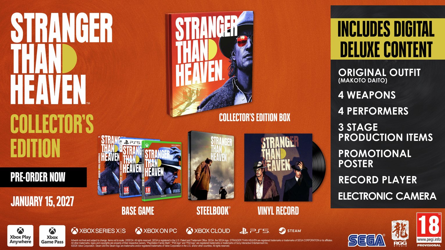 Stranger Than Heaven Collector's Edition PS5 Game Pre-Order