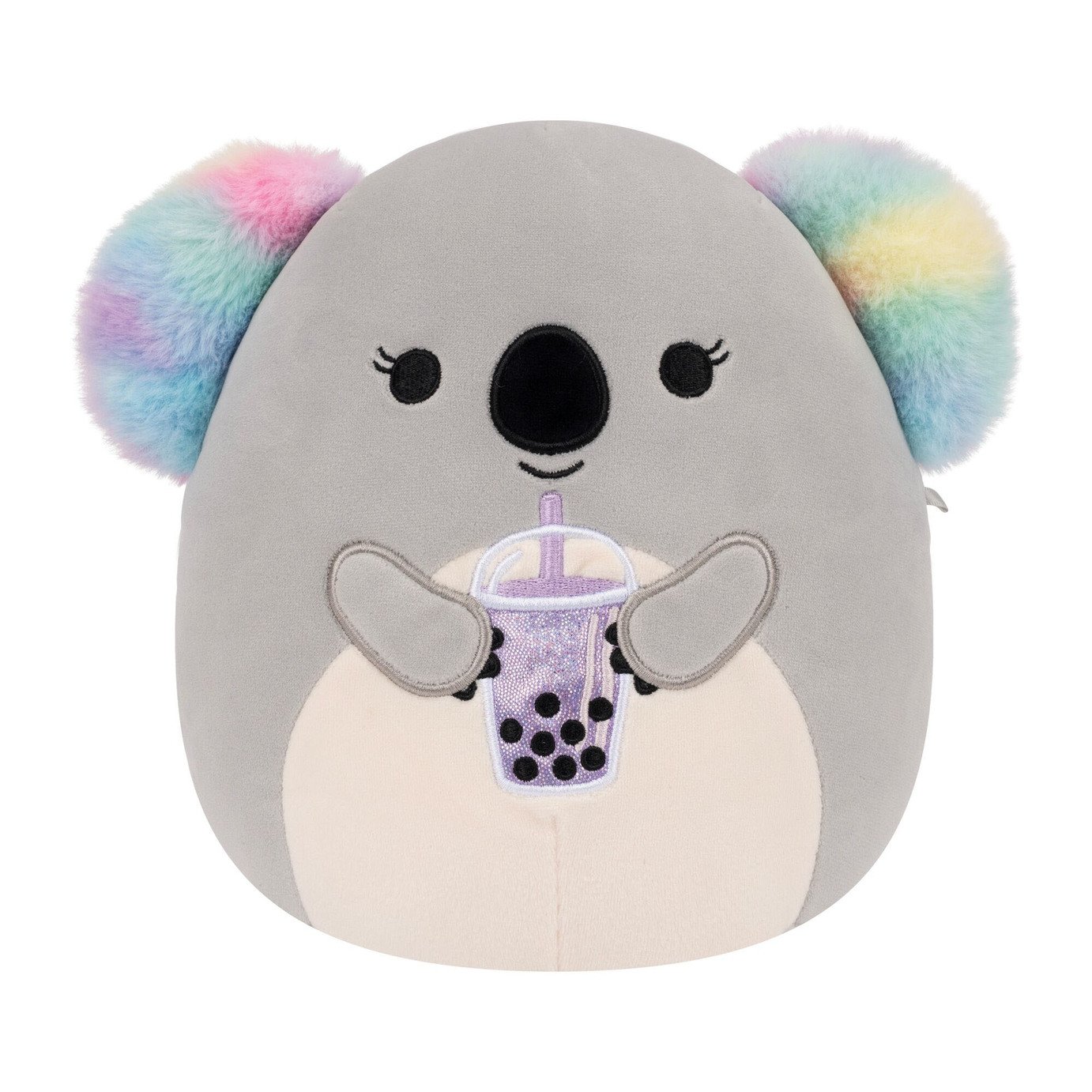 Squishmallows Original Doxana The Grey Koala Holding Boba 7.5 Inch Plush Toy