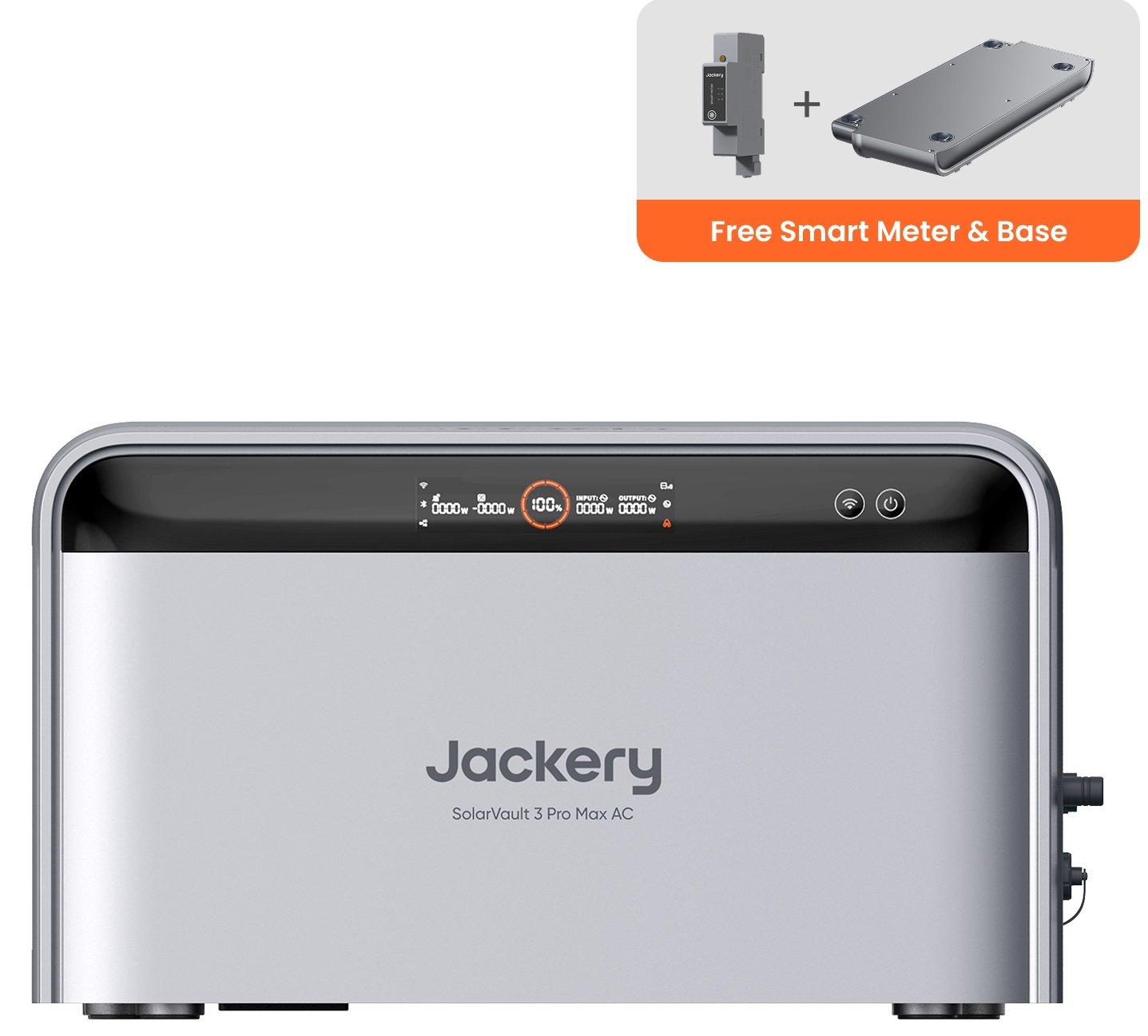 Jackery SolarVault 3 Pro Max AC Solar Battery & Free Base and 1P Smart Meter