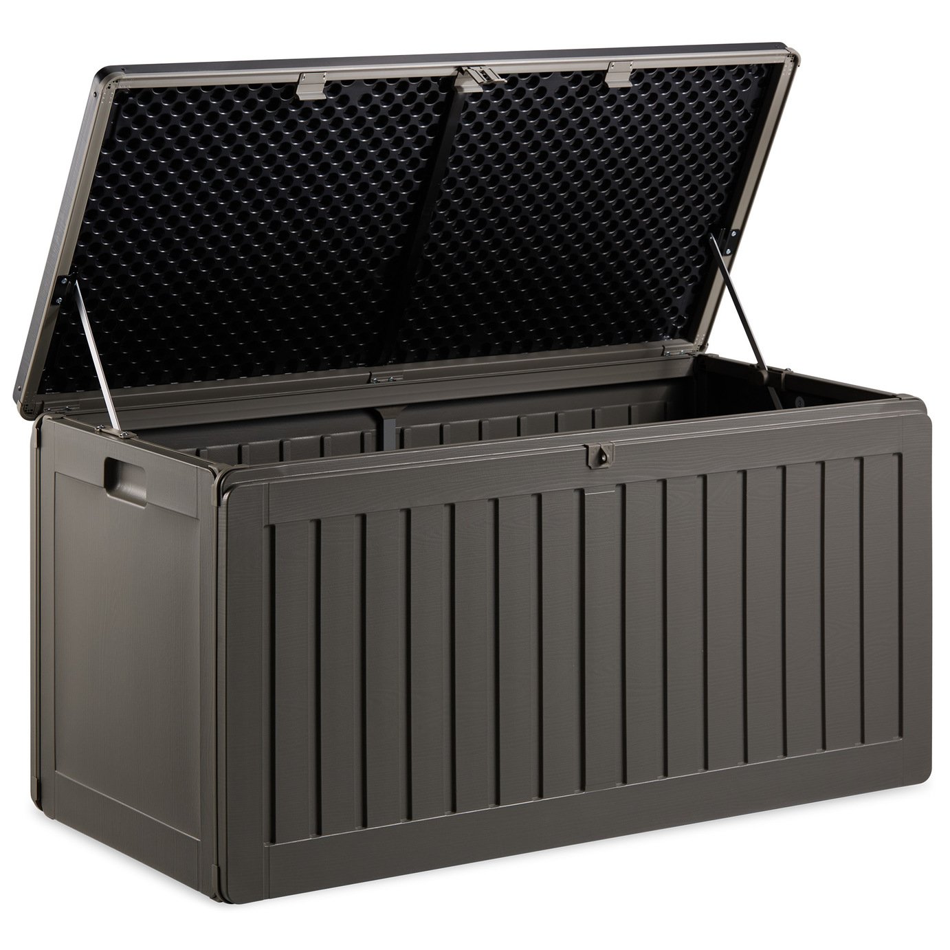 VonHaus 270L Plastic Garden Storage Box - Grey