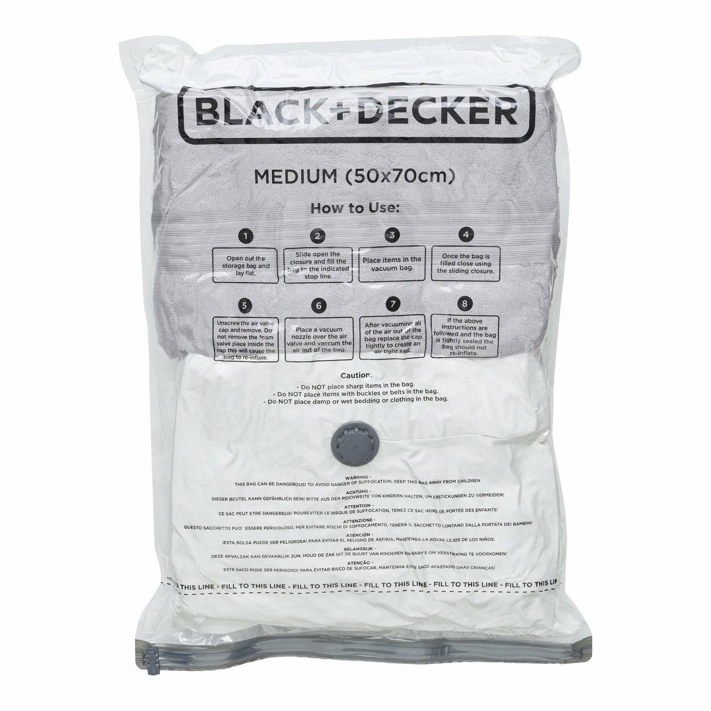 Black + Decker Medium Vacuum Storage Bag - Pack of 1
