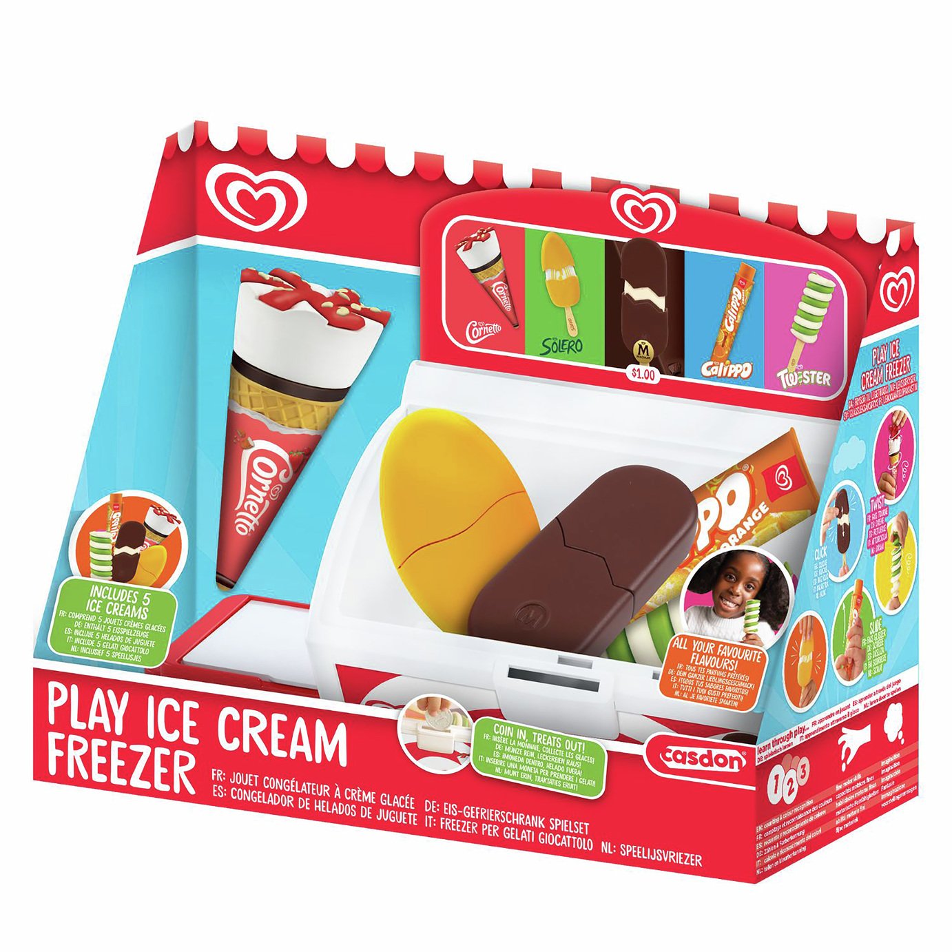Casdon Walls Ice Cream Freezer Roleplay Toy