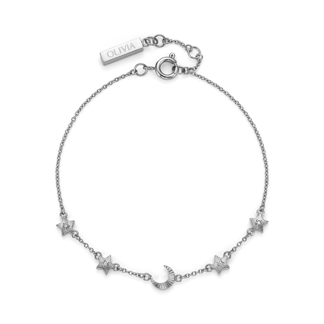 Olivia Burton Stainless Steel Celestial Chain Bracelet