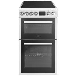 New World NWLS50DCW 50cm Double Oven Electric Cooker