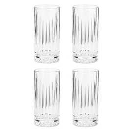 Habitat Pressed Set of 4 Hi Ball Glasses