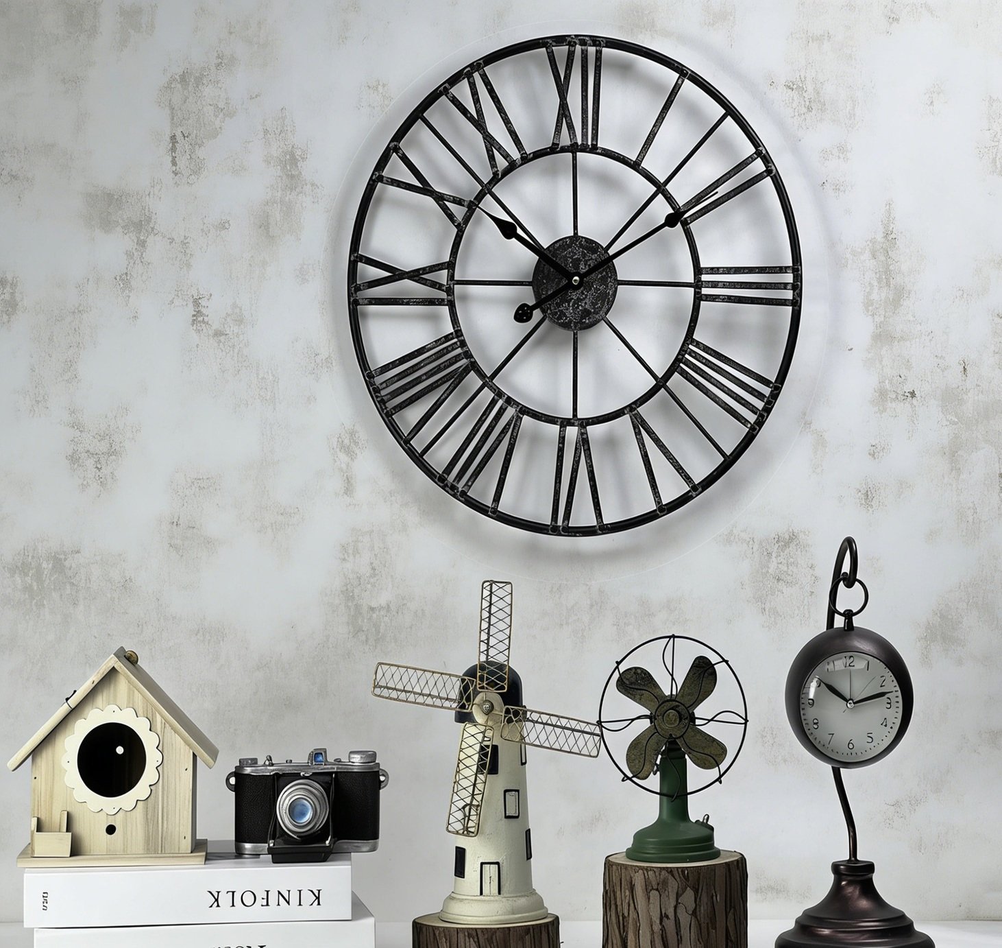 Argos Home Large Numerical Wall Clock - Black