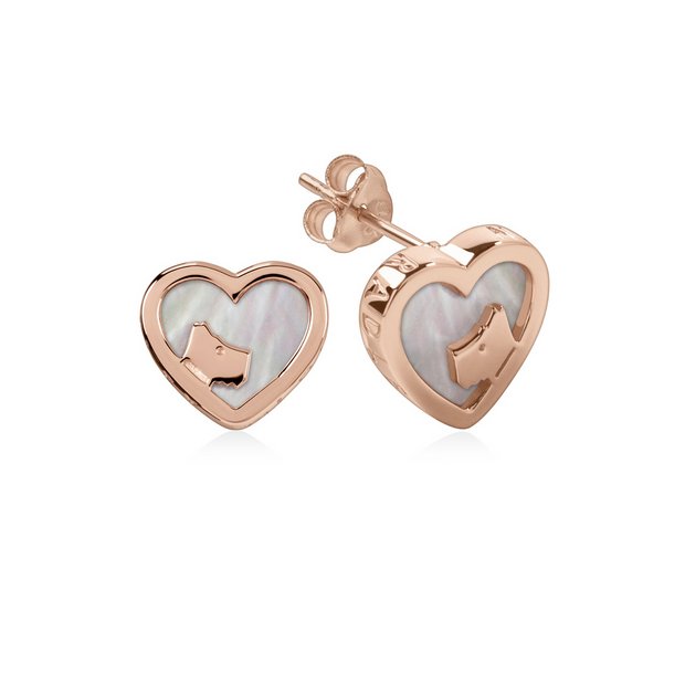 Argos gold 2025 heart earrings