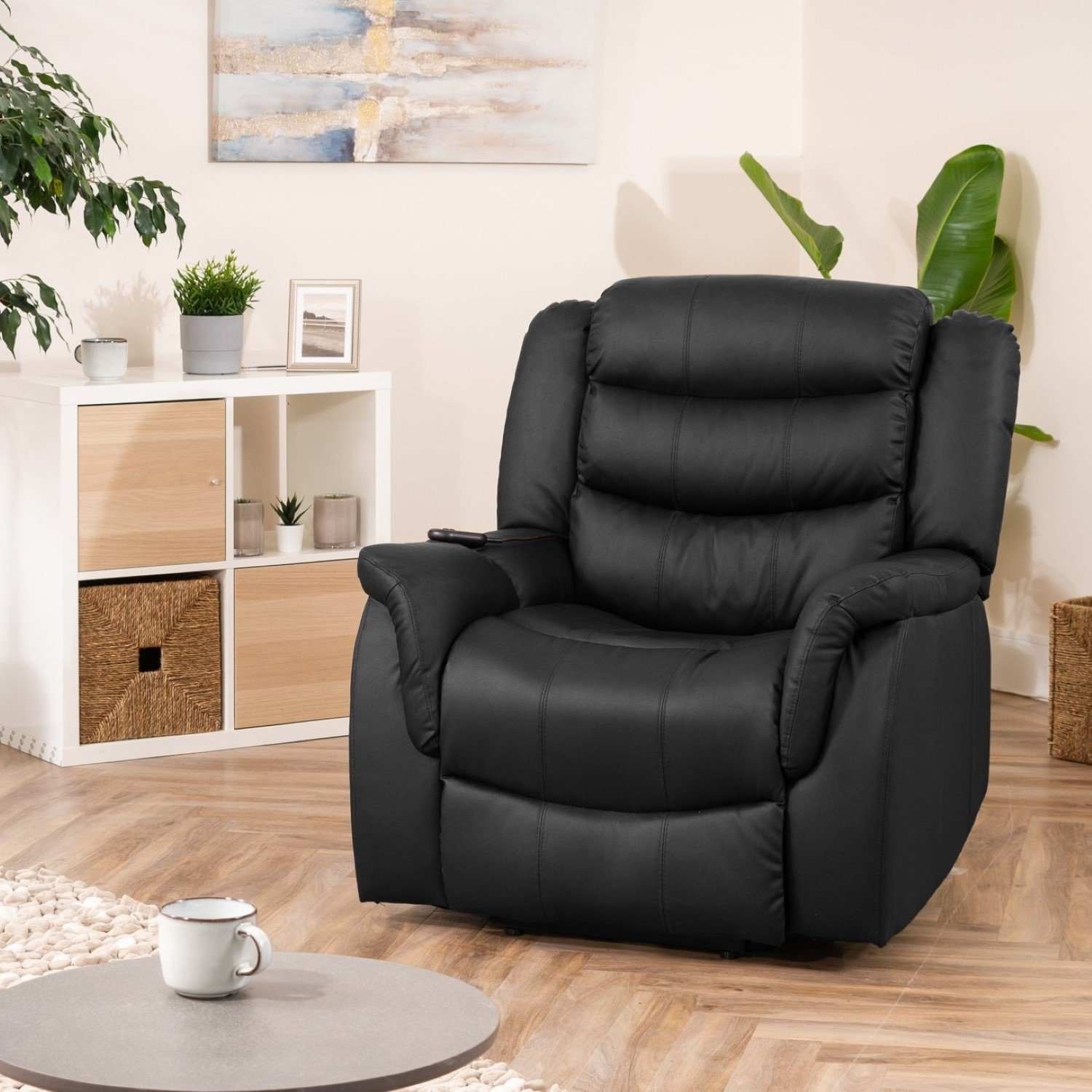 Artemis Home Almeira Electric Riser Recliner with Massage and Heat - Black