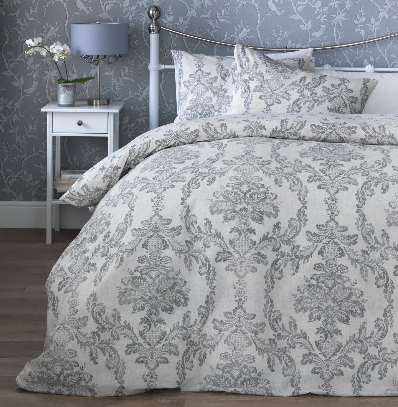 Argos Home Damask Bedding Set