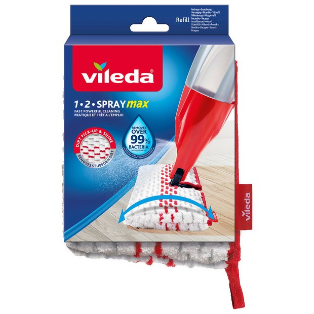 Vileda 2x/4x For Vileda 1 2 Spray Mop Replacement Refill Mop Head Microfibre Pads UK 