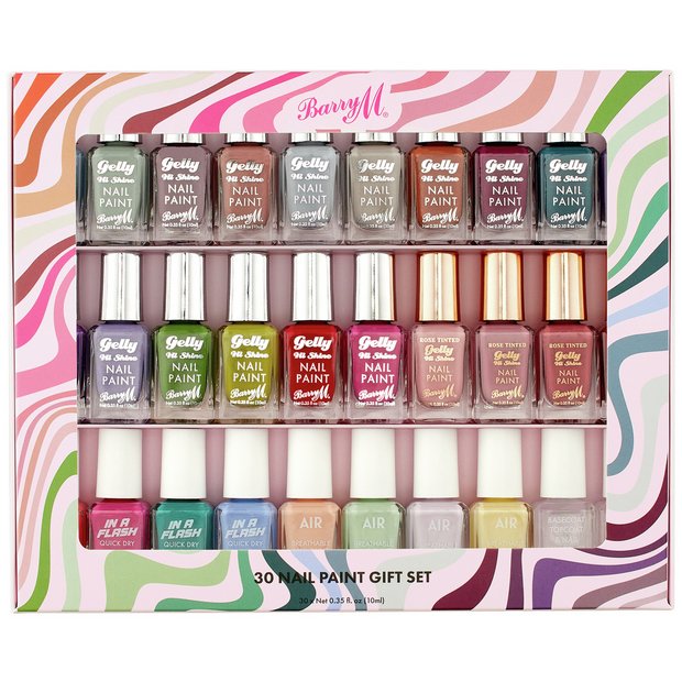 Buy Barry M Cosmetics 10ml Nail Paint Gift Set x30 | Nail sets | Argos