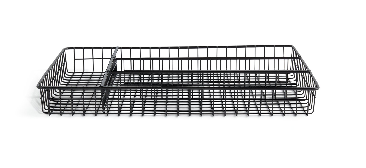 Habitat Nevin Cutlery Tray - Black