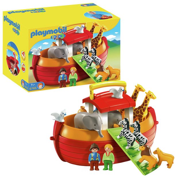 Buy Playmobil 6765 1 2 3 Floating Take Along Noah S Ark Playsets And Figures Argos