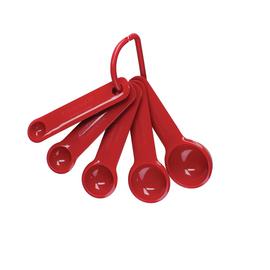 KitchenAid Set of 5 Measuring Spoons - Empire Red
