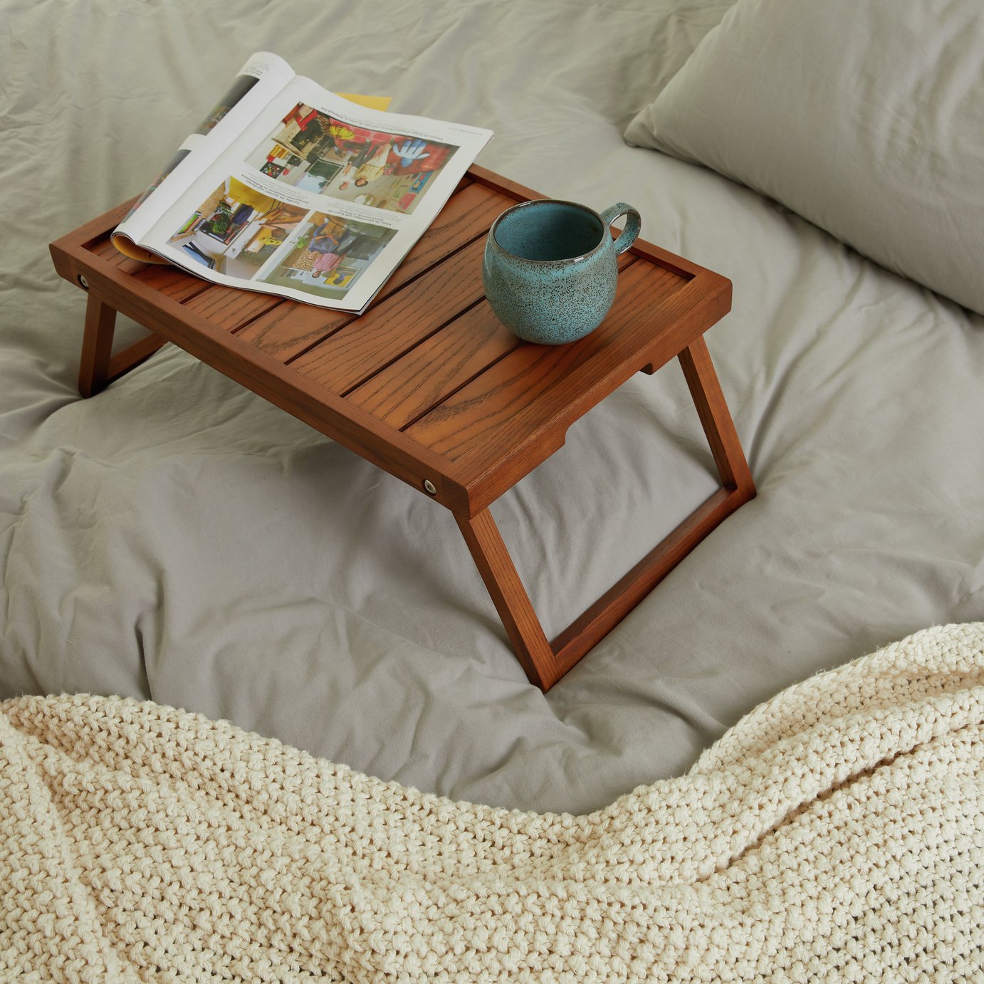 Habitat Tiffany Solid Wood Breakfast Tray