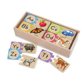 Melissa & Doug Self Correcting Wooden Letter Puzzles