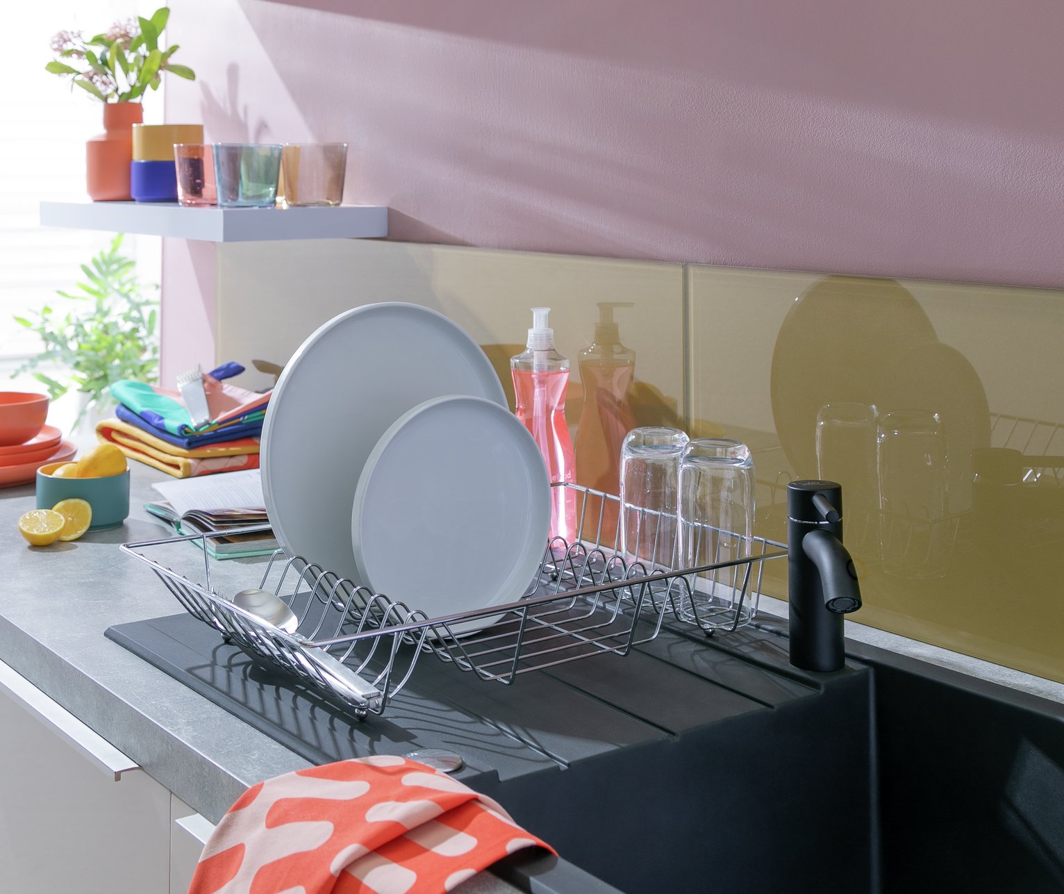 Argos  Dish Drainer - Silver