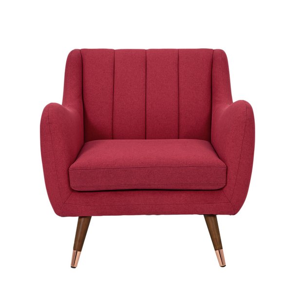 Buy Argos Home Leila Fabric Armchair Red Armchairs And Chairs Argos