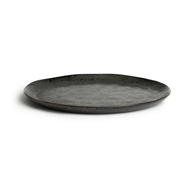 Fysica Mooie vrouw Commandant Buy Habitat Preto Stoneware Serving Platter - Black | Serving bowls and  platters | Habitat