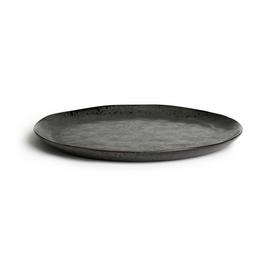 Habitat Preto Stoneware Serving Platter - Black