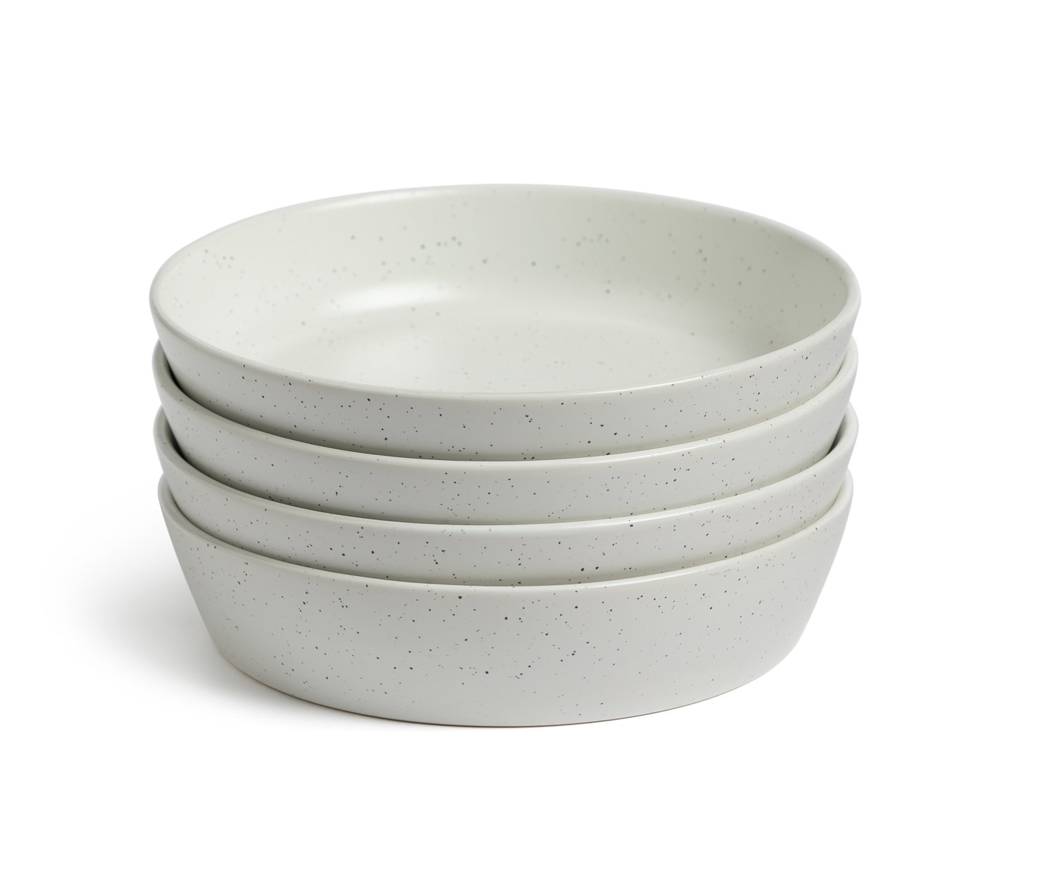 Habitat Addison 4 Piece Stoneware Pasta Bowl - White