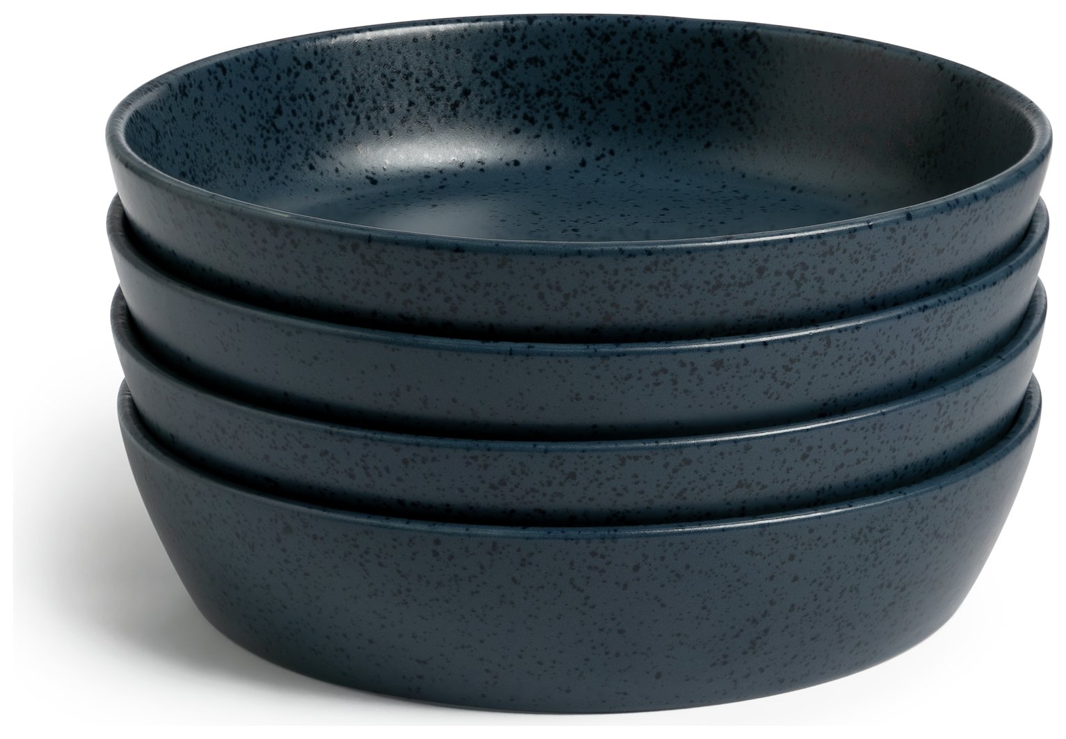 Habitat Addison 4 Piece Stoneware Pasta Bowls - Blue