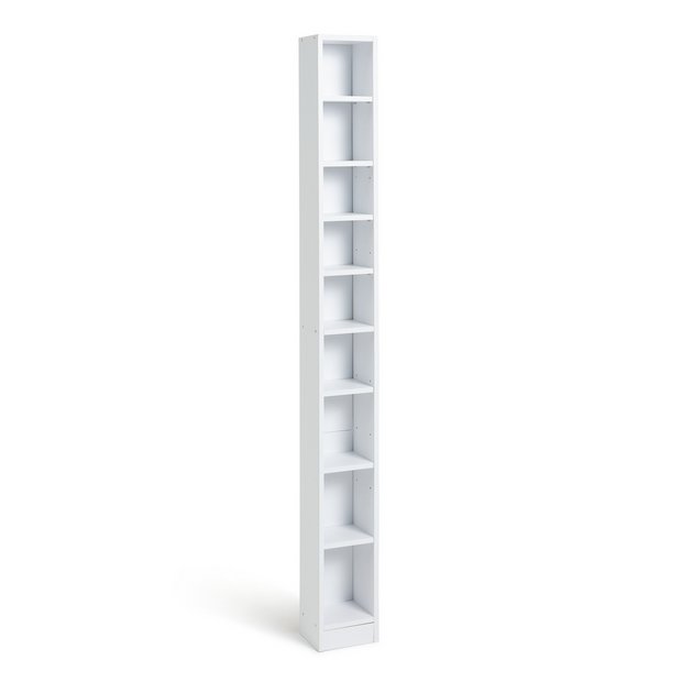 Buy Argos Home Maine Tall Cd And Dvd Media Storage Tower White