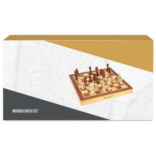 Hey! Play! 2 Player Wood Chess & Reviews