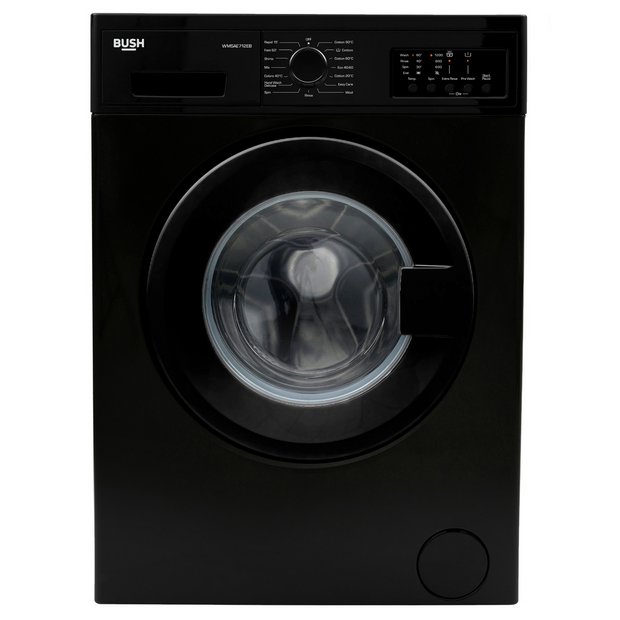 Buy Bush WMSAE712EB 7KG 1200 Spin Washing Machine Black Washing machines Argos