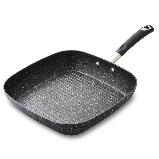 Buy Tower Precision 28cm Non Stick Grill Pan Grey Griddle pans Argos