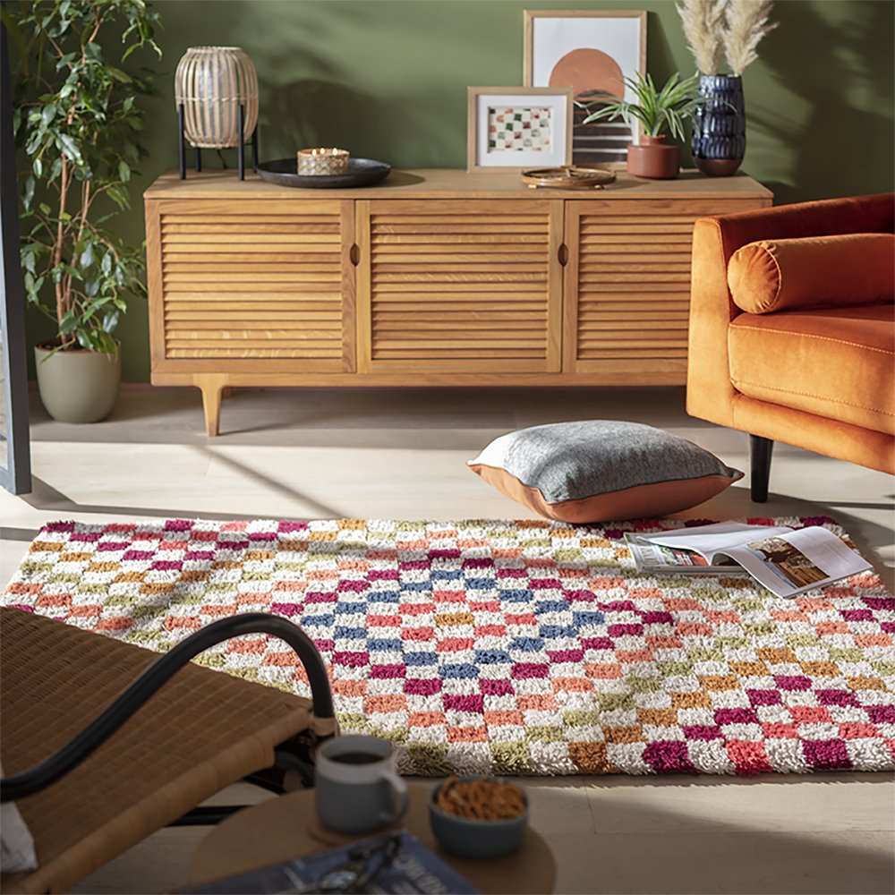 Habitat Folktale Tufted Wool Flatweave Rug - 160x230cm