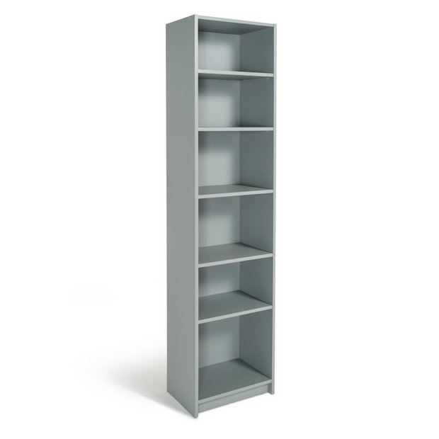 Tall narrow outlet bookcase argos