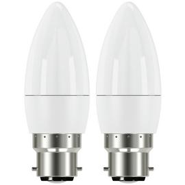 Argos Home 3W LED BC Frosted Candle Light Bulb - 2 Pack
