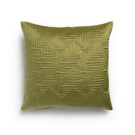 Habitat Pinsonic Textured Cushion - Olive - 43x43cm