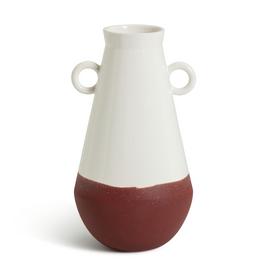 Habitat Ceramic Vase - Cream & Terracotta
