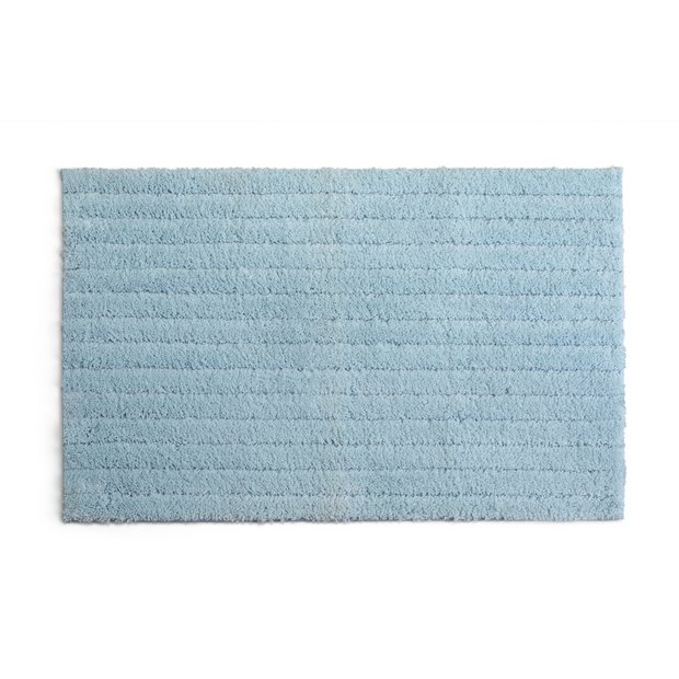 Sainsbury's Home Supersoft Quick Dry Bath Mat Country Blue