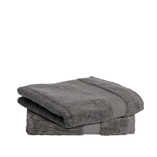 Buy Habitat Hygro Anti Microbial 2 Pack Hand Towel Grey Bath