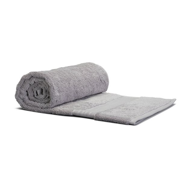 Dove Gray Cotton Bath and Hand Towels