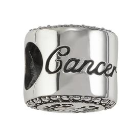Moon & Back Sterling Silver Zodiac Charm - Cancer