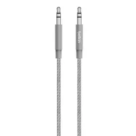 Belkin 3.5mm Premium Braided AUX Cable - Grey
