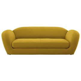 Habitat Layla 4 Seater Velvet Sofa - Yellow